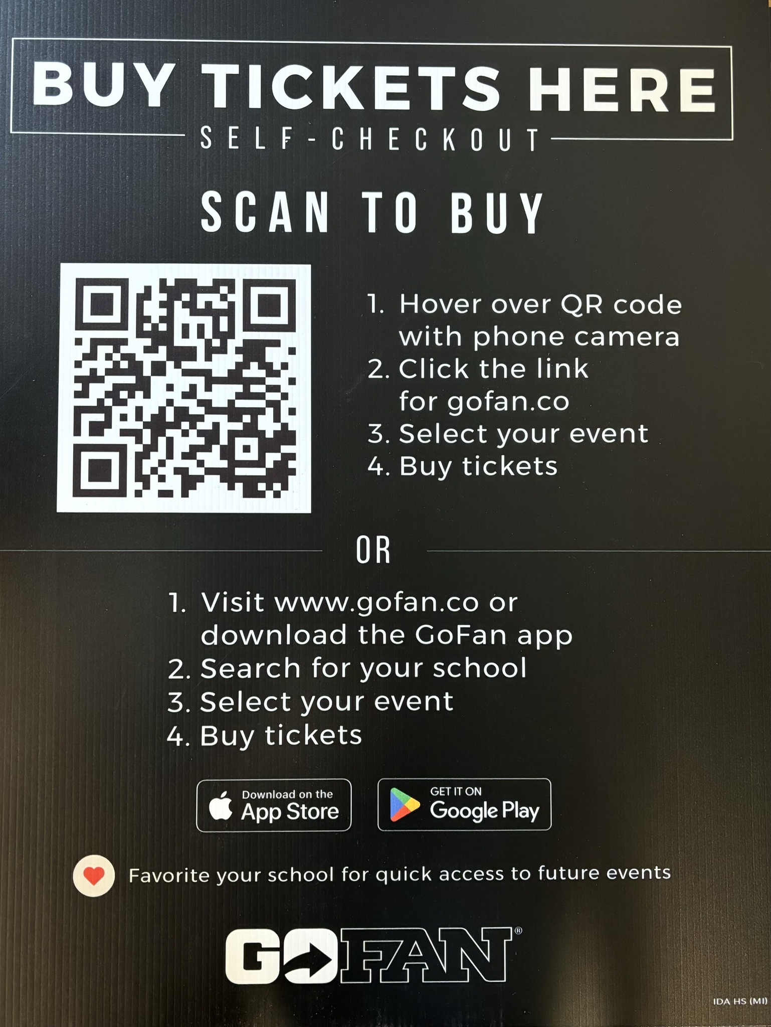 GoFan QR code